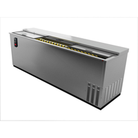 Fagor FBC-95S-HC 95-Inch Stainless Steel Slide Top Bottle Cooler stainless steel commercial bar bottle cooler with sliding top lid