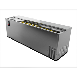 Fagor FBC-95S-HC 95-Inch Stainless Steel Slide Top Bottle Cooler stainless steel commercial bar bottle cooler with sliding top lid
