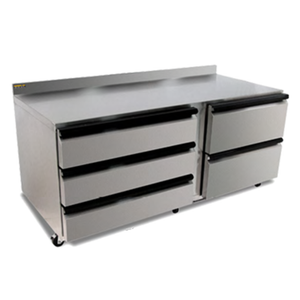 Silver King SKF72-FDUS10 72"W Undercounter Reach-In Freezer with Drawers