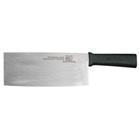 Alt Tag: Omcan 16816 8-inch Chinese Style Cleaver with Polypropylene Handle, stainless steel broad blade kitchen cleaver