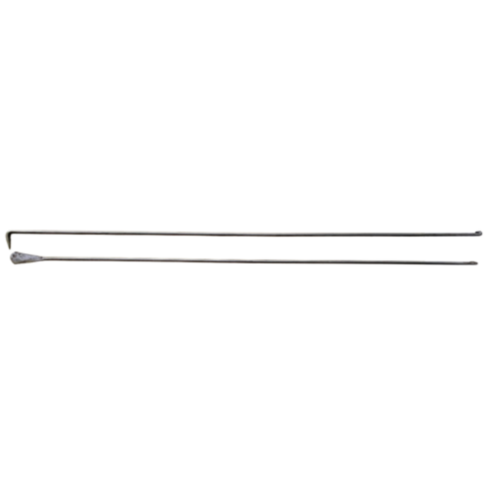 Omcan 48120 38" Tandoori Naan Hook and Scraper - Naan Rods 2 Pc Set, long metal hook and scraper rods