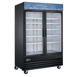Omcan 51075 53"W 45.0 cu. ft. Reach-In Display Freezer