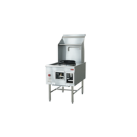 Wok à chambre unique au gaz naturel Omcan 48412 de 70,6 cm et de 125 000 BTU