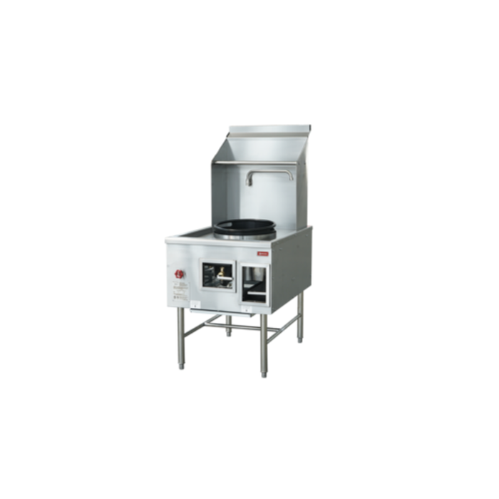 Omcan 48412 27.8" Natural Gas Single Chamber Wok Range 125,000 BTU