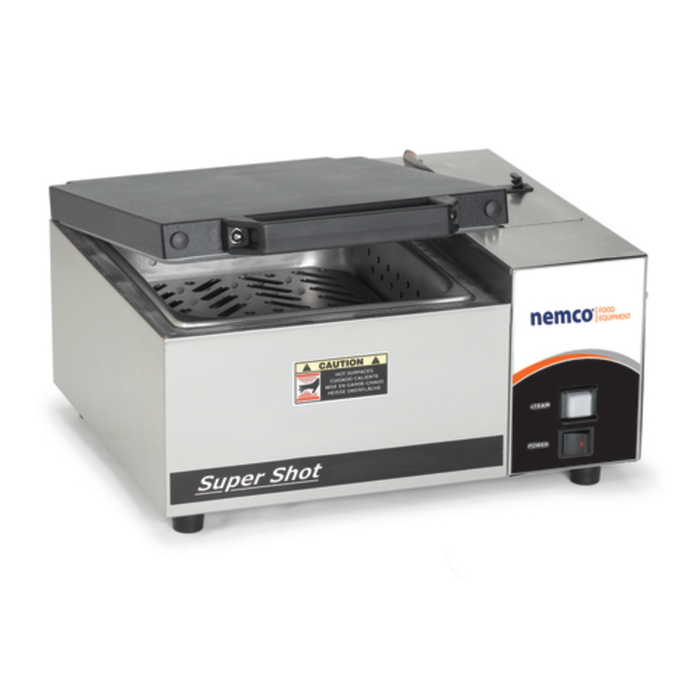 Nemco 6600 Super Shot Countertop Steamer Electric 1/2 Size Pan