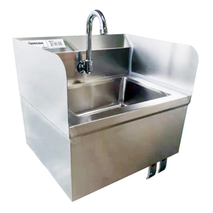OMCAN 46512 Commercial Stainless Steel Hand Sink with Side Splashes