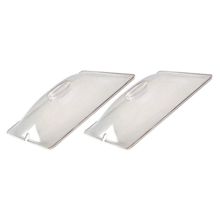 Cadco CL-2 12-7/8" x 10-1/2" Half Size Clear Lids Pack