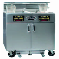 Royal REF-1417-5-CM 76.5" 250 lb. High Production Electric Fryer Battery