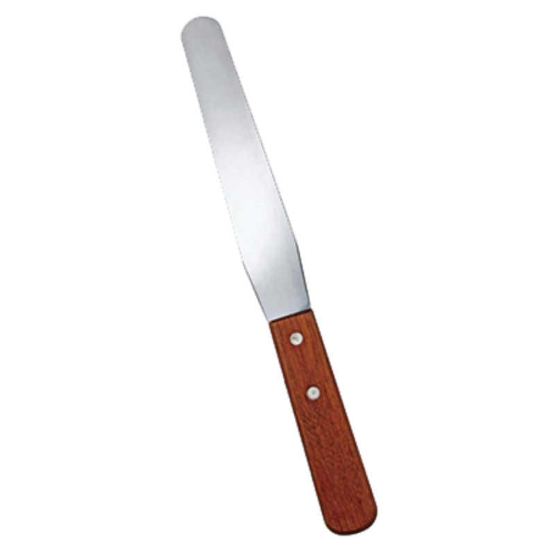 Omcan 80002 Stainless Steel Baker's Spatula With Ergonomic Handle 12-Inch Blade