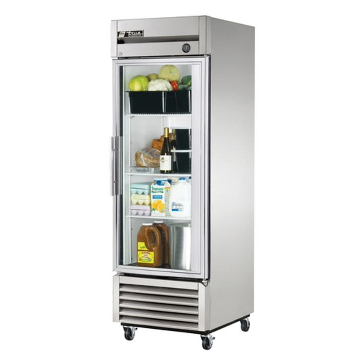 True Manufacturing T-23G-HC~FGD01 27" Reach-In Glass Door Refrigerator