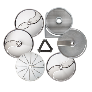Eurodib 650113 Gastronomy Food Processor Disc Set Including Slicing, Grating, Shredding, And Dicing Discs