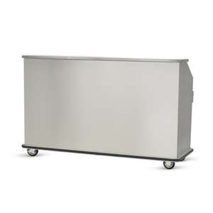 FWE SBBC-5 59.5"W Stainless Steel Portable Mobile Bar
