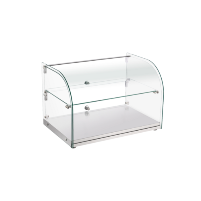 EFI NDCPC-2215 1.5 cu.ft. Countertop Non-Refrigerated Display Case With Curved Glass Front