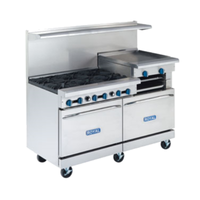 Royal RR-6RG24-CC 60" Gas Restaurant Range with 6 Burners