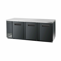 Réfrigérateur de bar arrière Blueair BBB90-4B-HC de 90-3/8" de largeur à trois sections avec portes pleines