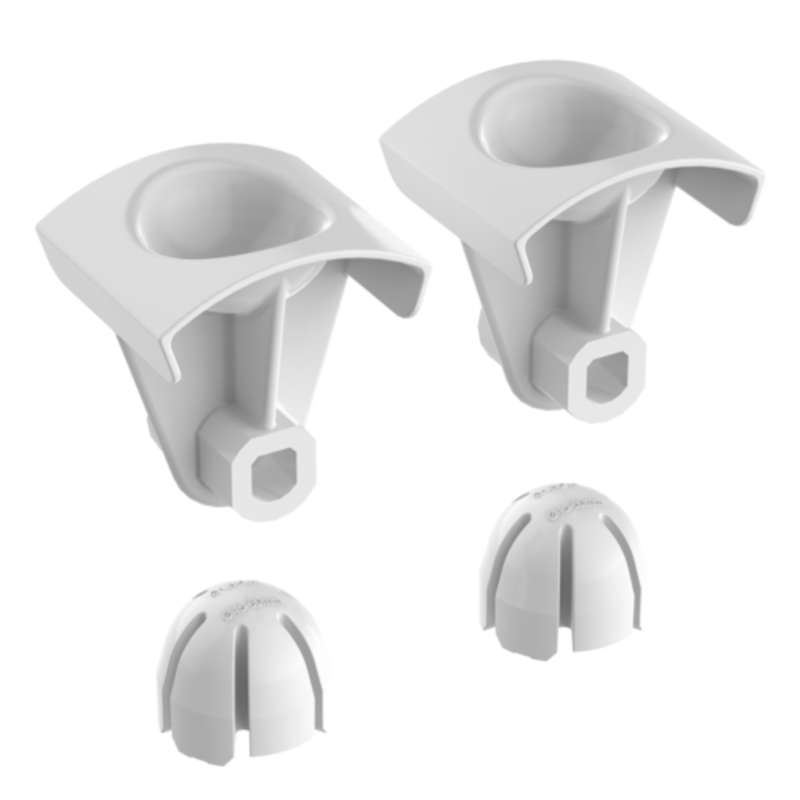 Small Cup Kit For Zummo Juicer Components Including Two Cup Holders And Two End Caps