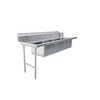 Omcan 48497 48-Inch Stainless Steel Soiled Dish Table Designed For Efficient Dishwashing In Commercial Kitchens