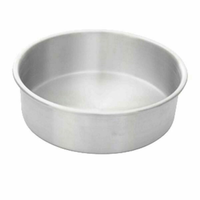 Moule à gâteau rond professionnel en aluminium Omcan 44333, 6 pouces de diamètre x 2 pouces de profondeur