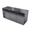 Fagor FBB-79S-N 80" Front Breathing Three Door Back Bar Cooler stainless steel built-in underbar refrigerator cabinet