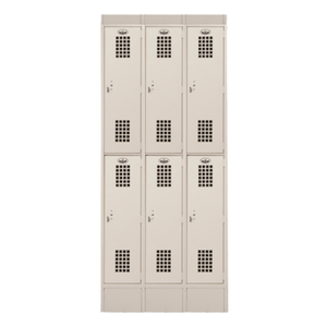 Winholt WL-6-ST 36"L x 12"D Double Tier Steel Locker, Slanted Top