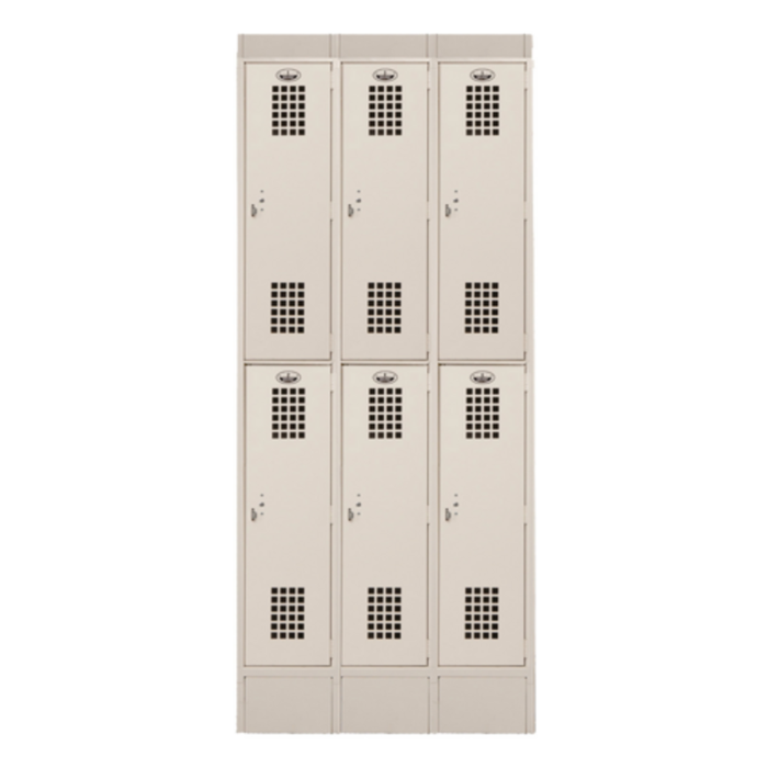 Casier métallique à deux niveaux Winholt WL-6-ST 36"L x 12"P, dessus incliné