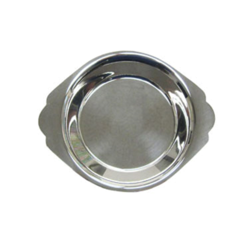RAG-6 6 oz. Round Stainless Steel Au Gratin Dish With Mirrored Finish For Elegant Dining