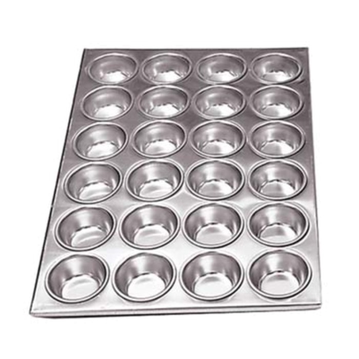 AMP-24 Commercial Aluminum Muffin Pan 20-1/2" L X 14" W with 24-Cup Capacity