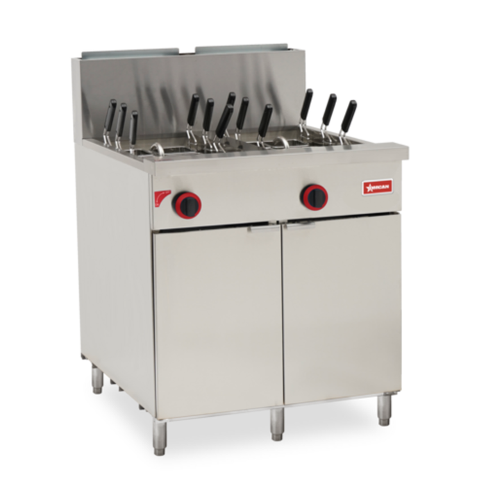 Omcan 48000 22 Gallon Natural Gas Floor Model Pasta Cooker