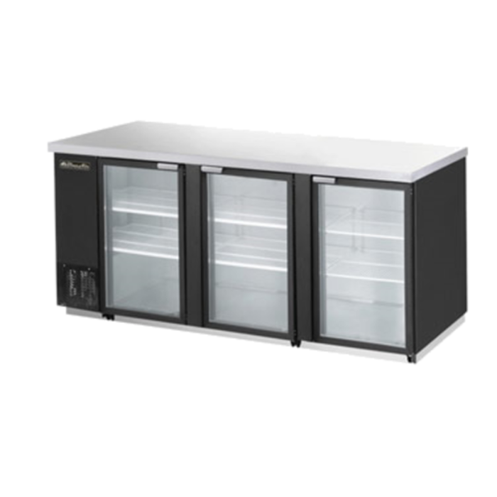 Refroidisseur de bar arrière Blueair BBB90-4SG-HC à trois portes de 90-3/8 po de largeur