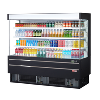 Turbo air TOM-75MSEW(B)-N 76.5"W 20.9 cu. ft. Open Display Merchandiser
