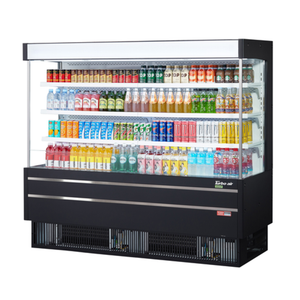 Turbo air TOM-75MSEW(B)-N 76.5"W 20.9 cu. ft. Open Display Merchandiser