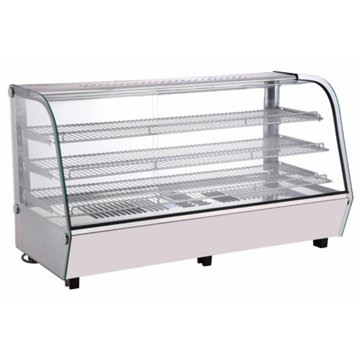 Omcan 47456 7.14 cu. ft. Countertop Hot Food Display Case