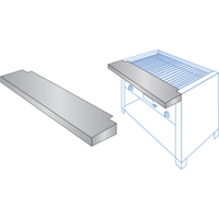 EmberGlo 4646-56 56" Stainless Steel Plain Style Work Shelf