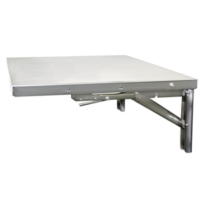 Cadco FUS-1L 22" x 25.75" Stainless Steel Left Flip-Up Shelf