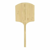 Alt Tag: OMCAN 80608 Wooden Pizza Peel with 18 x 18 Inch Blade, tapered wooden pizza paddle peel with handle for oven baking