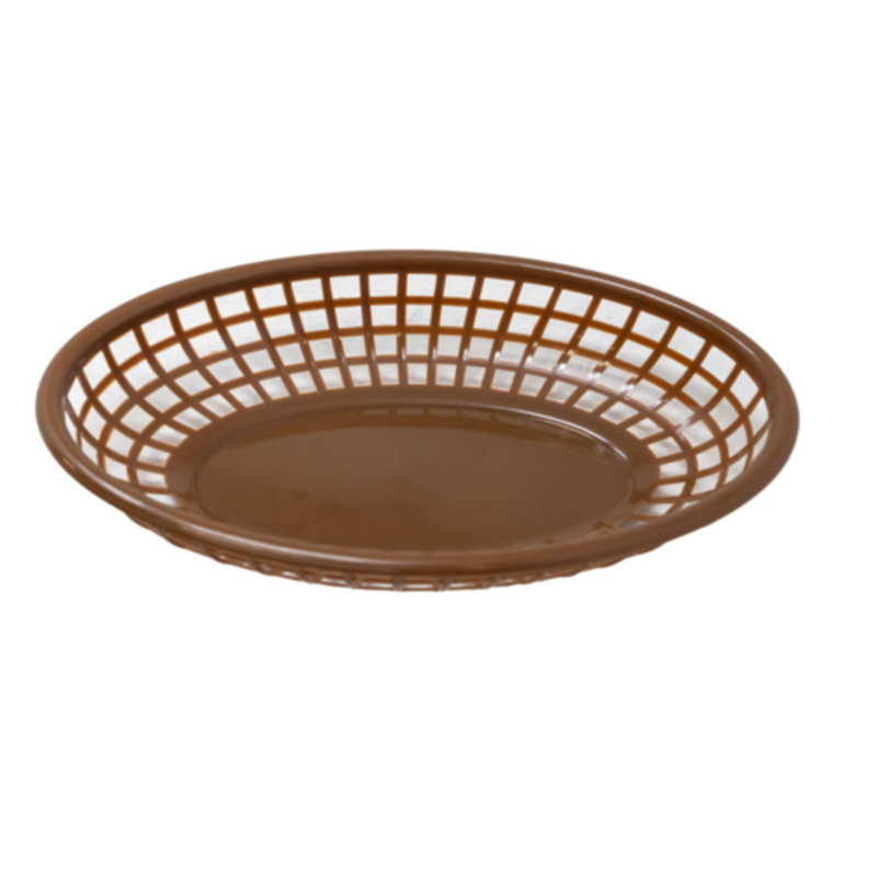 Panier de service rectangulaire en acier inoxydable Omcan 80358 pour frites et entrées, panier de service de cuisine commerciale