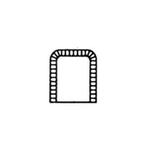 Somerset JS1 4-1/2" x 3-1/4" Square Pastry Turnover Die