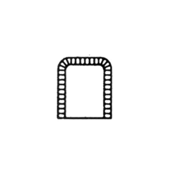 Somerset JS1 4-1/2" x 3-1/4" Square Pastry Turnover Die