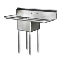 Blueair BS1-18-12/2D 54"L x 24"W One Compartment Sink Two Drainboards