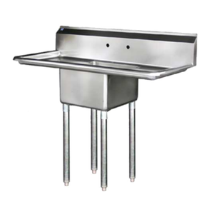Blueair BS1-18-12/2D 54"L x 24"W One Compartment Sink Two Drainboards