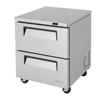 Turbo Air TUF-28SD-D2-N 27.5" Undercounter Reach-In Freezer