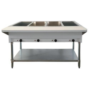 OMCAN 46647 58" Four Pan Electric Open Well Steam Table