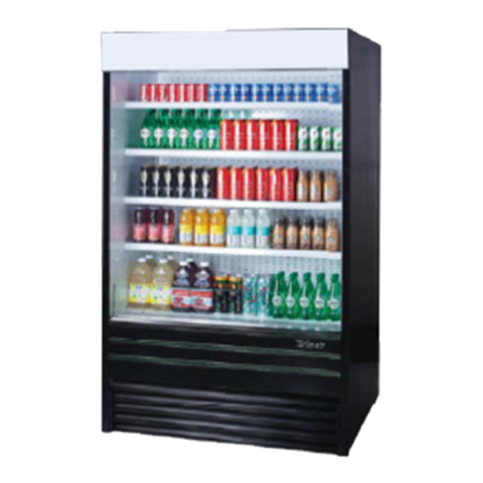 Turbo Air TOM-48EB-N 48"W 22.6 cu. ft. Open Display Merchandiser