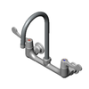 EFI SIF-F8WW05A 8" Wall Mount Mixing Faucet Featuring 5" Gooseneck Ideal For Commercial Wall Mount Mixing Faucet.