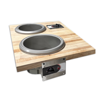 Nemco 6160 7 Quart Round Drop-In Electric Hot Food Well