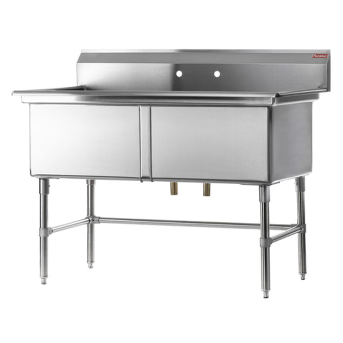 Rosko RO-SD-1818 41"L X 23.5"W Two Compartment Sink