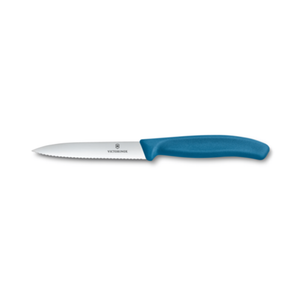 Victorinox 6.7732.C1 4" Serrated Spear Point Paring Knife Blue
