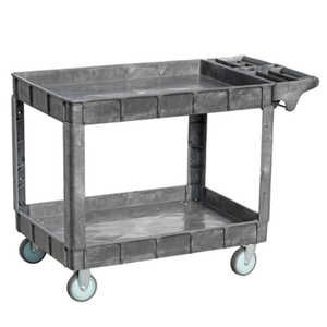 Omcan 48879 Heavy-Duty Three-Tier Utility Bussing Cart with 330 lbs Capacity