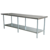 Adjustable Stainless Steel Work Table With A Spacious Undershelf For Storage In Commercial Kitchen
