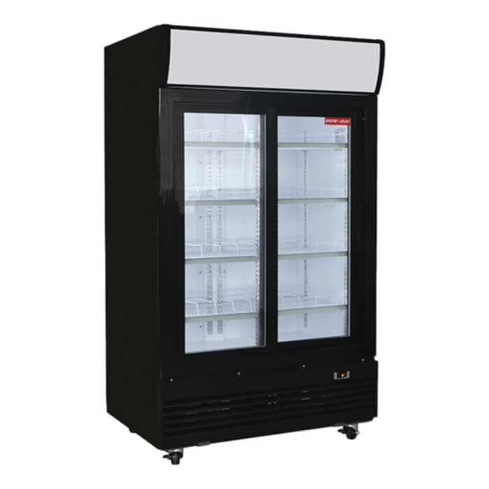 New Air NGR-48-S 48" Glass Door Refrigerated Beverage Merchandiser